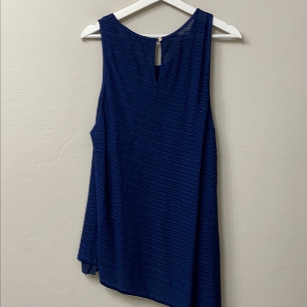 WHBM SL double layer PO blue.Large.NWT - Picture 10 of 15